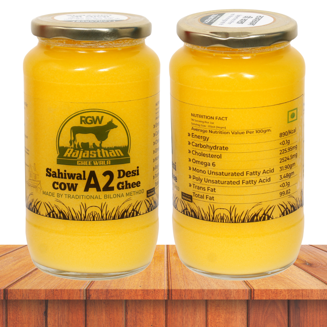 Sahiwal A2 Cow & Buffalo Ghee Combo ( 1 LTR Each )