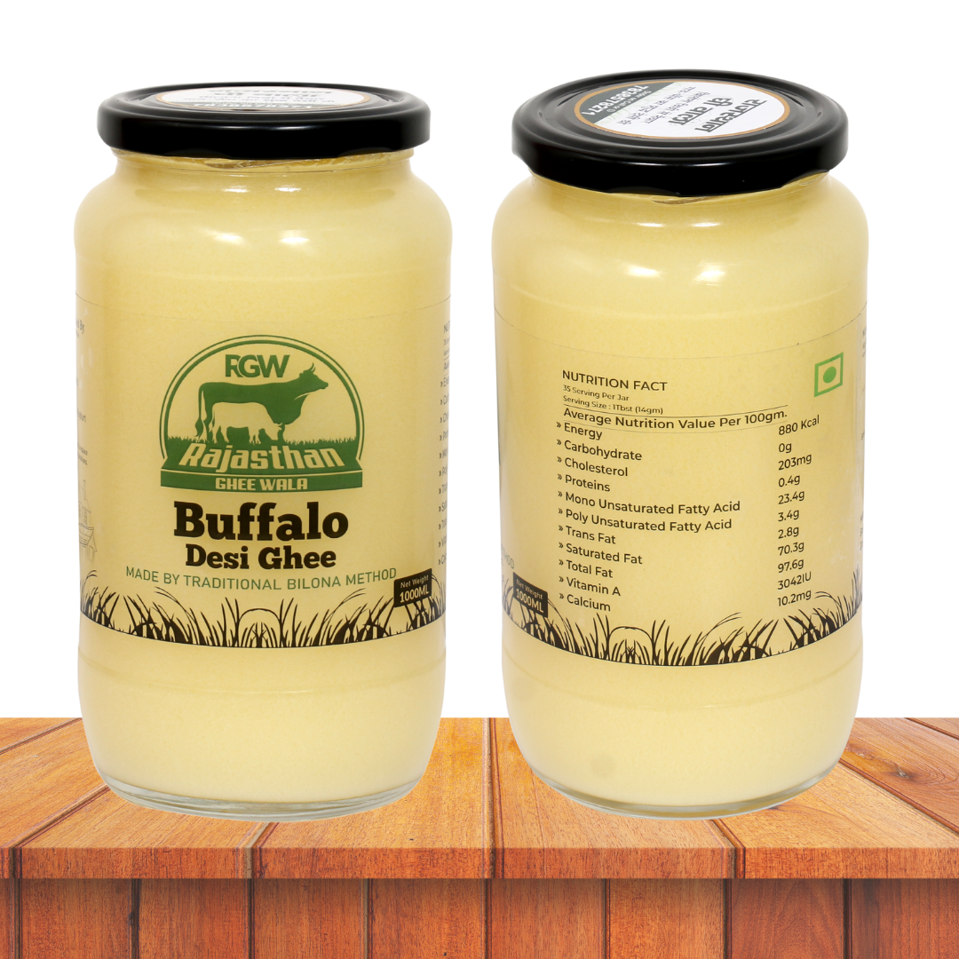 Sahiwal A2 Cow & Buffalo Ghee Combo ( 1 LTR Each )