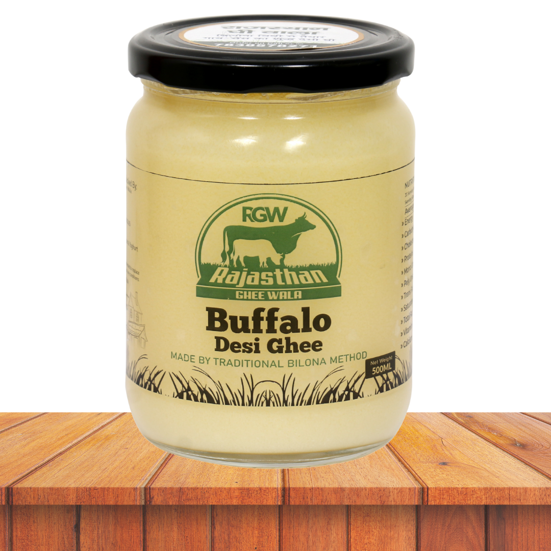 Buffalo Desi Ghee - Bilona Method (500 ML)