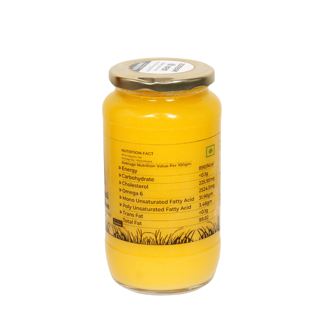 Sahiwal Cow A2 Desi Ghee 1000 ML